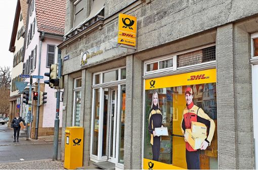 Die Postfiliale am Ehinger Platz in Rottenburg schließt. Foto: Begemann
