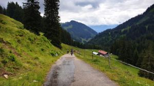 Abwechslung ist bei den Touren der Deißlinger Mountainbiker in den Allgäuer Alpen angesagt.Fotos: Bühl Foto: Schwarzwälder Bote