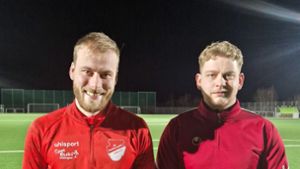 Peter Booz (links) und Marco Anders (rechts)  bilden  seit dieser Saison das Torhüter-Duo des FC Pfaffenweiler. Foto: FC Pfaffenweiler