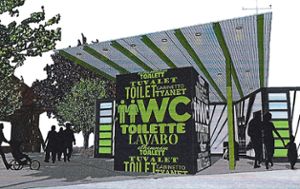 So könnte die neue Toilettenanlage  der HTG in Titisee einmal aussehen.   Visualisierung:  Hochschwarzwald Tourismus GmbH Foto: Schwarzwälder Bote