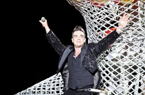 Im vergangenen Jahr hat Robbie Williams die Mercedes-Benz-Arena gerockt Foto: Peter Petsch