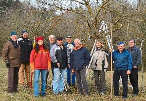 Die Pflege der Streuobstwiese und ein Baumschneidekurs zählen ebenfalls zu den Aktivitäten des Bürgervereins.  Foto: Preuß Foto: Schwarzwälder-Bote