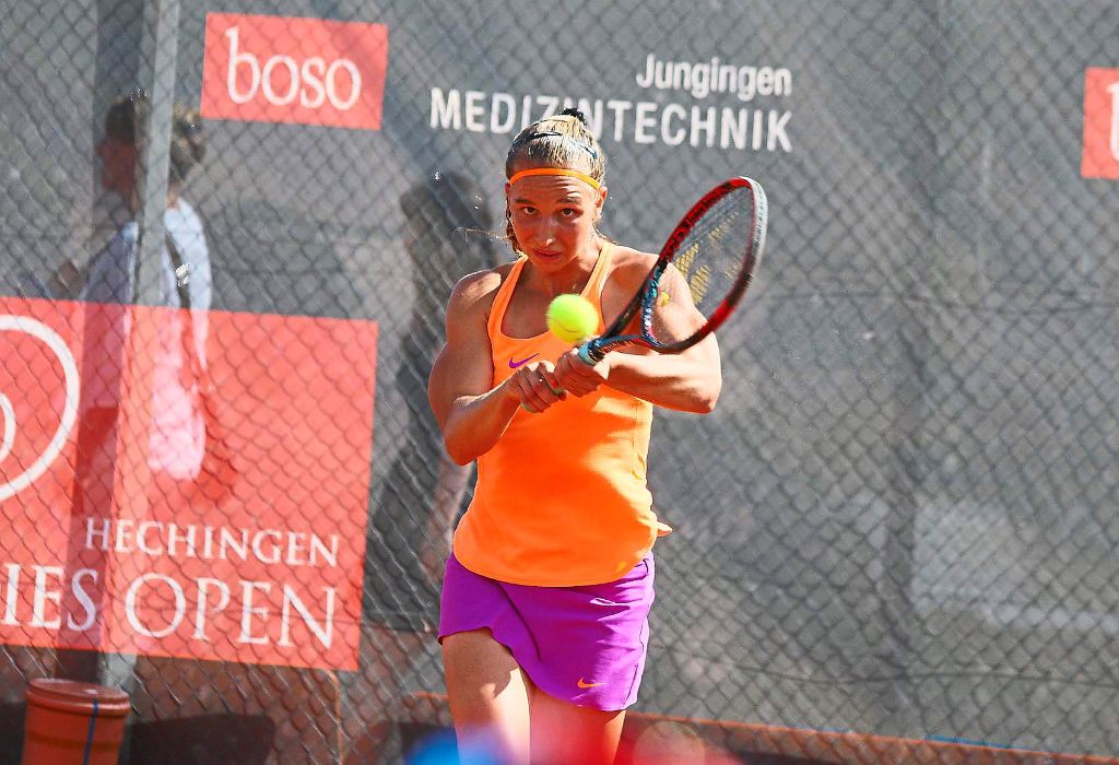 Siegerin Tamara Korpatsch war begeistert vom  Turnier in Hechingen.  Foto: Kara