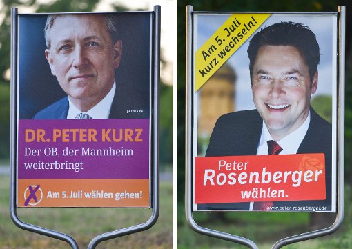 Peter Kurz (links) gegen Peter Rosenberger  – morgen wird das Duell in Mannheim entschieden. Die Horber rechnen mit einem knappen Ausgang. Foto: Anspach Foto: Schwarzwälder-Bote