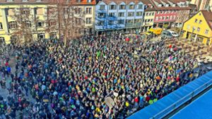 5000 Menschen demonstrieren in Offenburg gegen Rechts