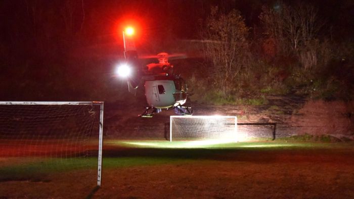 Rettungshubschrauber im Einsatz: Nächtliche Landung in Schramberg