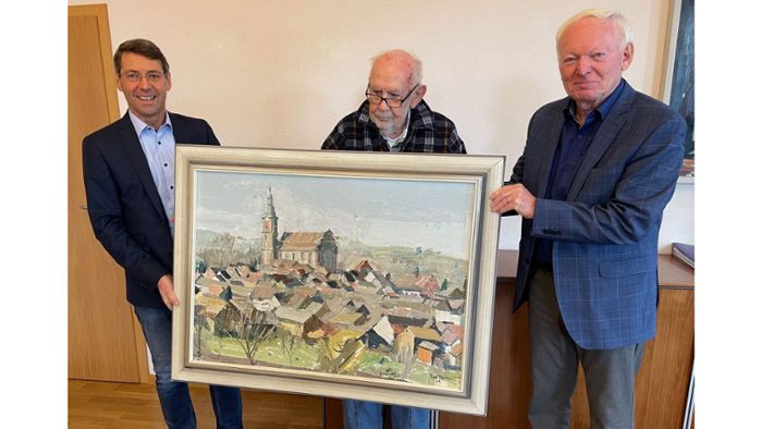 Stadt Ettenheim erhält Gemälde des Künstlers Kurt Bildstein