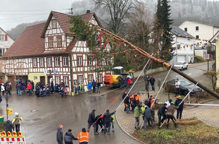 Runkelriabaweible Margrethausen: Neues Stüble wird rechtzeitig zum Jubiläumsfest fertig