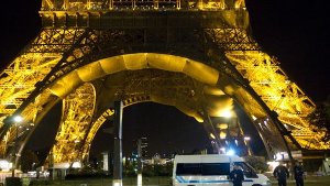 Der Eiffelturm wurde evakuiert