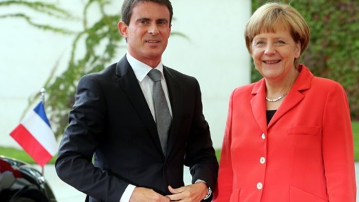 Angela Merkel trifft Manuel Valls