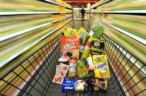 O mein Gott: Supermärkte wollen also auch nur unser Geld?! Foto: dpa