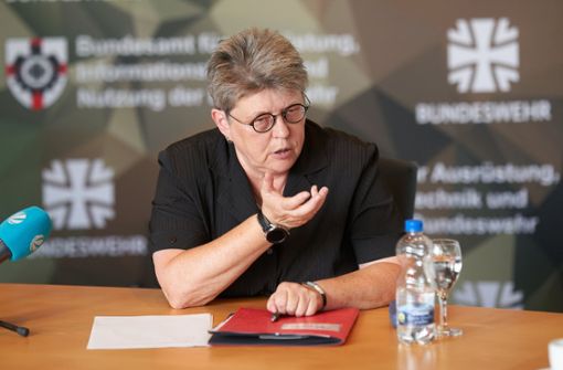 Die Chefin des Beschaffungsamts Annette Lehnigk-Emden will im kommenden Jahr den Rest des Sondervermögens in Verträge binden. Foto: dpa/Thomas Frey