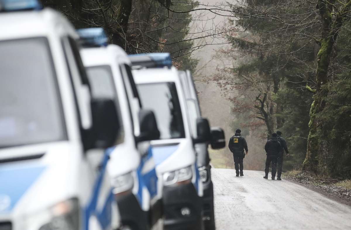 Die Polizei suchte zuletzt im Neuhäuslewald nach Dirk Brünker. Foto: Marc Eich
