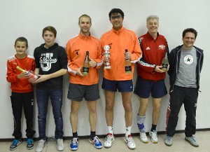 Die Sieger und Platzierten der Tischtennis-Dorfmeisterschaft in Hardt. Die Teilnehmer lieferten sich spannende Spiele.   Fotos: Verein Foto: Schwarzwälder-Bote