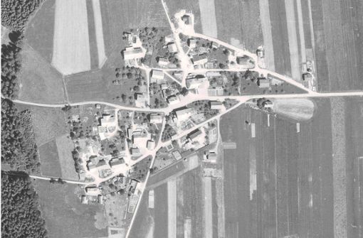 Herzogenweiler im Jahr 1968: Damals gibt es noch keinen richtigen Ortskern. Foto: Landesarchiv/StAL/EL68IX-13961
