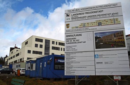 Das  Land hat den  derzeit in Vollendung befindlichen Teilneubau des Krankenhauses  mit 54 Millionen Euro gefördert. Foto: B Schwarz
