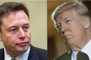 Elon Musk (links) würde Donald Trump wieder twittern lassen. Foto: AFP/Nicholas Kamm