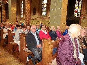 Teilnehmer der Ausfahrt des Seniorenwerks Tennenbronn besuchten auch den Dekanats-Wallfahrtsgottesdienst in St. Marien in Gengenbach. Foto: Schülgen Foto: Schwarzwälder-Bote
