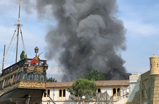 Der Brand war am Montagnachmittag in einem Technikraum der Attraktion „Yomi-Zauberwelt der Diamanten“ ausgebrochen. Foto: AFP