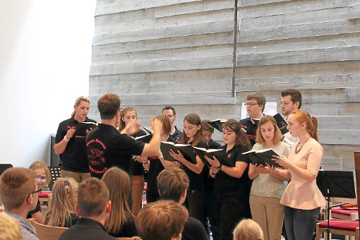 Der Jugendchor singt beim Tag der offenen Tür. Foto: Kirche Foto: Schwarzwälder-Bote