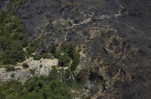 Waldbrände wüten in Griechenland. Foto: dpa/Thanassis Stavrakis