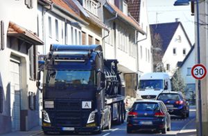 Hoher Frustfaktor: Die Verkehrsbelastung in der Gemeinde Eutingen ist hoch. Das zeigt sich nun auch im Ergebnis unseres Orts-Checks. Foto: Peter Morlok