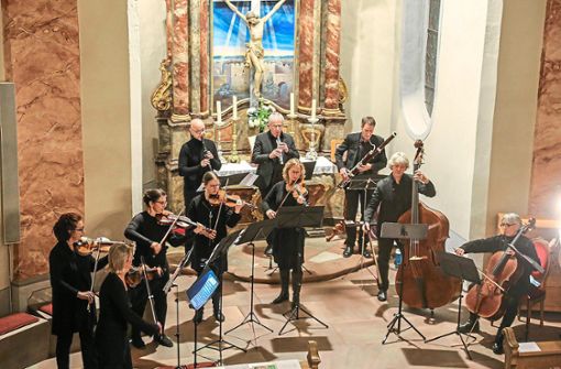 In der Mahlberg Schlosskirche trat das Kirchberg-Ensemble als Erstes auf. Foto: Decoux