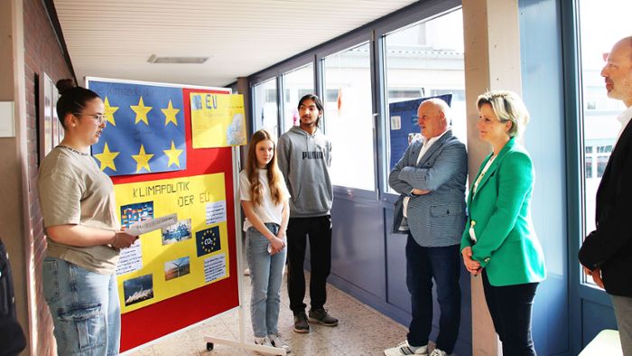Am EU-Schulprojekttag war Nicole Hoffmeister-Kraut zu Gast