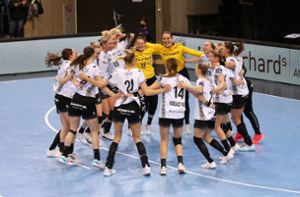 Die Handballerinnen der SG BBM Bietigheim siegten deutlich gegen ES Besancon. Foto: Pressefoto Baumann/Alexander Keppler