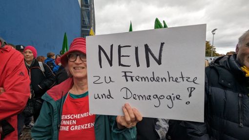 Zuletzt kam es im Oktober zu einer Kundgebung gegen eine Veranstaltung der AfD in der Neuen Tonhalle in Villingen. Foto: Cornelia Spitz/Archiv