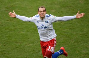 Pierre-Michel Lasogga wechselt zu Schalke 04 (Archivbild). Foto: dpa/Axel Heimken