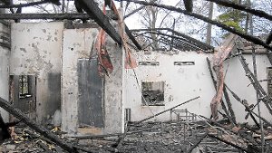 Nach Brandstiftung: Wird Schützenhaus wieder aufgebaut?