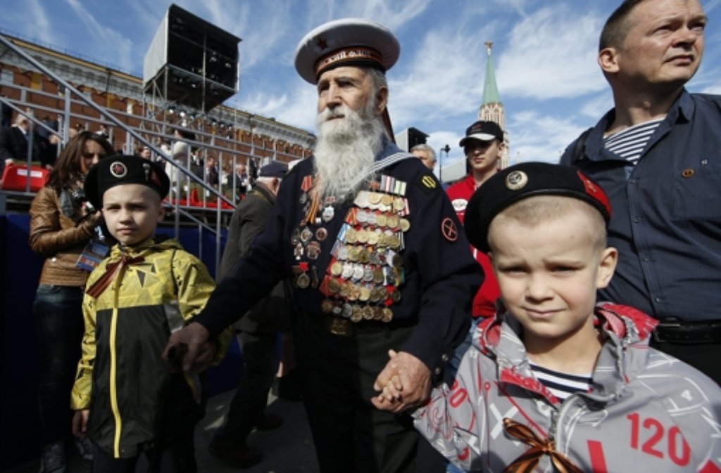 Russland feiert 70 Jahre Kriegsende. Foto: EPA