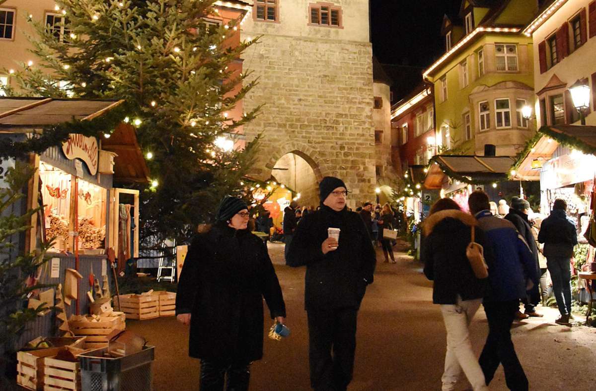 Der Rottweiler Weihnachtsmarkt eröffnet am Donnerstag, 1. Dezember. Foto: Siegmeier