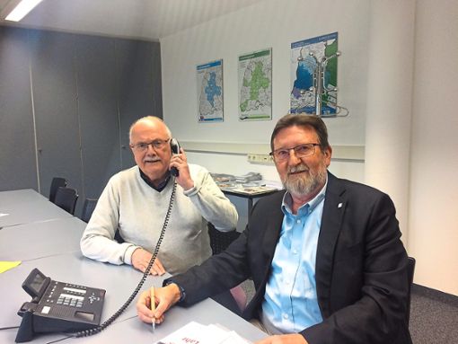 Am LZ-Telefon: Walter Caroli (links) und Roland Hirsch von der SPD-Gemeinderatsfraktion Foto: Maier Foto: Lahrer Zeitung