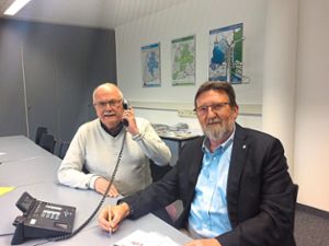 Am LZ-Telefon: Walter Caroli (links) und Roland Hirsch von der SPD-Gemeinderatsfraktion Foto: Maier Foto: Lahrer Zeitung