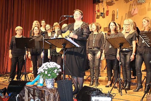 Der Frauchenchor Egenhausen hatte aus Anlass seines 25. Bestehens zum Liederabend in die Silberdistelhalle eingeladen. Foto: Köncke Foto: Schwarzwälder-Bote