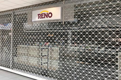 Die Reno-Filiale in der Arena ist geschlossen. Foto: Piskadlo