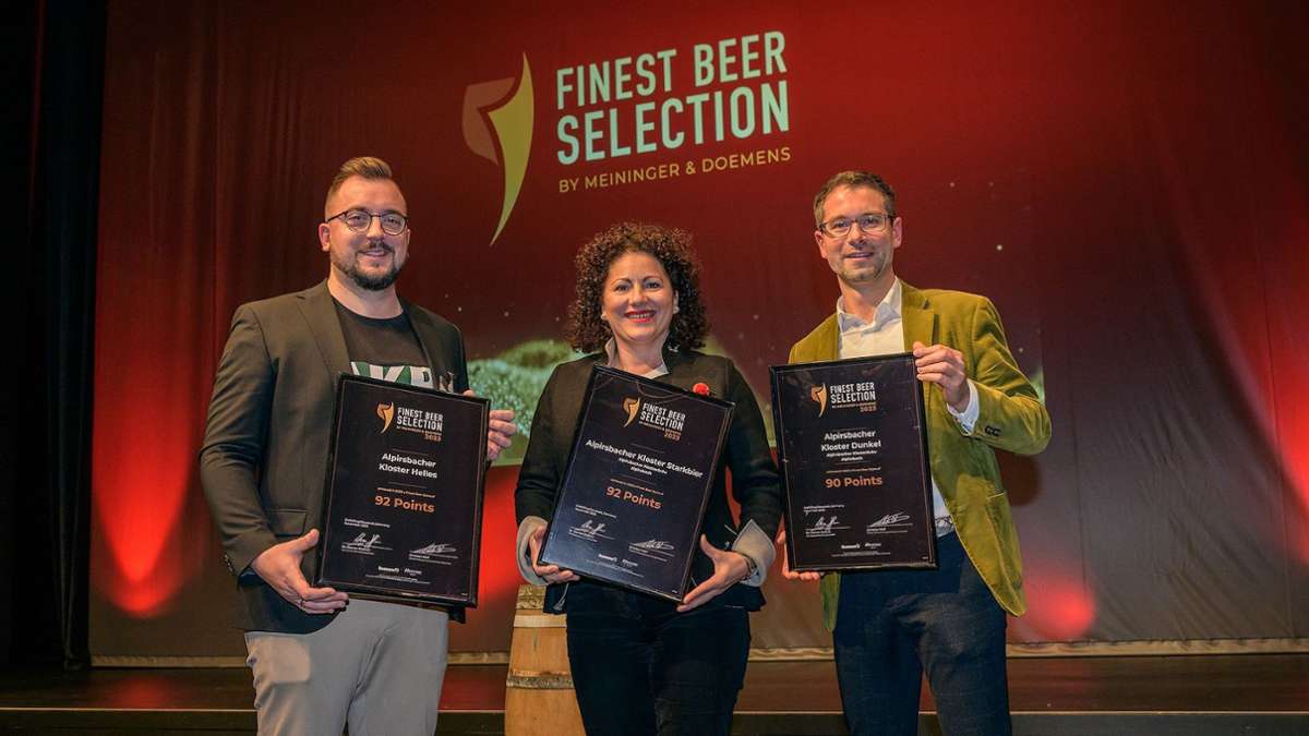 Alpirsbacher Klosterbräu: Drei Biere landen unter den besten
