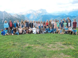 Für die Kinder und Jugendlichen des Kinderchors Altensteig ging es in Südtirol buchstäblich hoch hinaus. Foto: Kinderchor Altensteig Foto: Schwarzwälder Bote