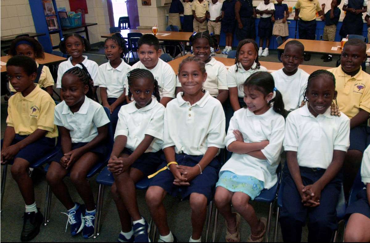 Diese Schulklasse in Florida besuchte George W. Bush jr. am 11. September 2001, als er von den Anschlägen erfuhr.