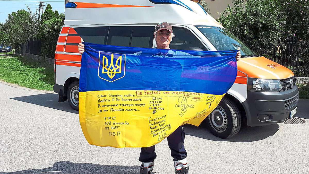 Für Ukraine im Einsatz: Detlev Dillmann aus Riedböhringen organisiert Transport