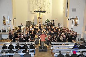Der Musikverein Wilflingen beeindruckte die Besucher seines Kirchenkonzerts ungemein. Kein Wunder, dass der Beifall aufbrandete.  Foto: Riedlinger Foto: Schwarzwälder-Bote
