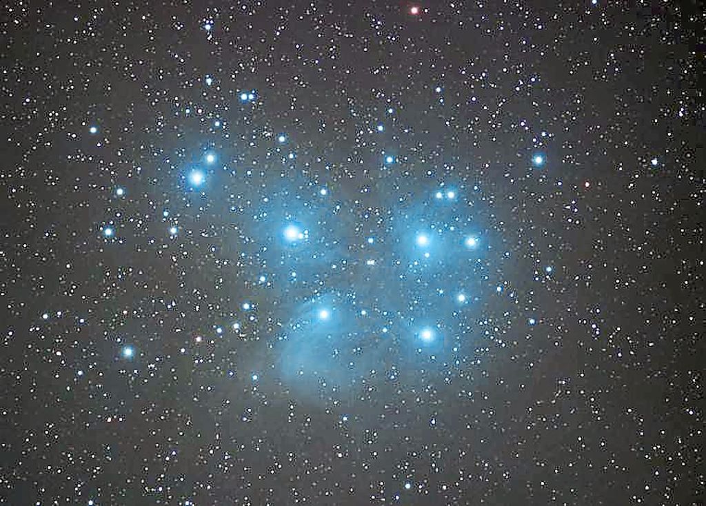 Eines der jüngsten Fotos von Mirko Keller: die Plejaden,  ein offener Sternhaufen im Sternbild Stier. Foto: Keller