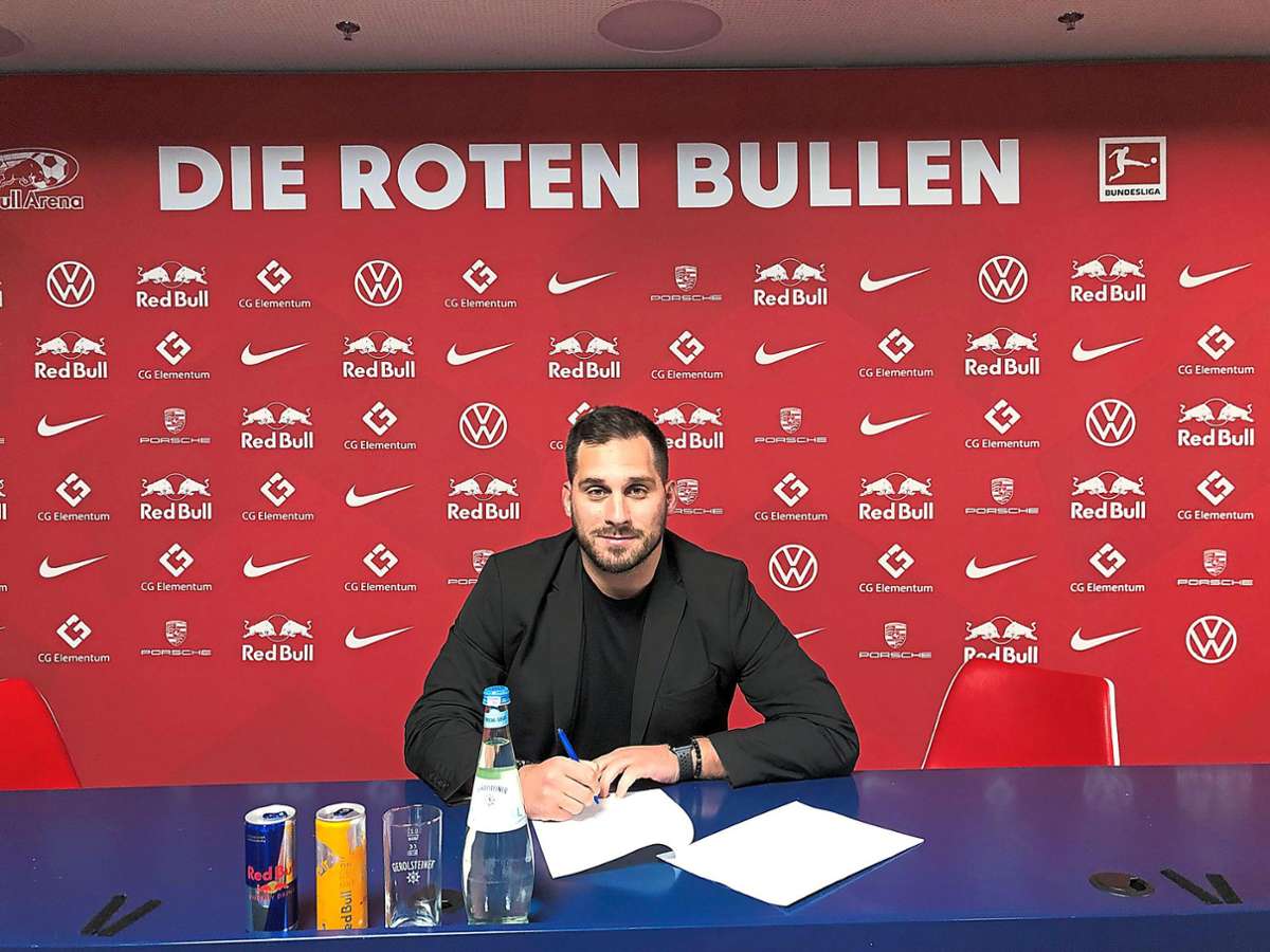 Saban Uzun hat bei RB Leipzig einen Zweijahresvertrag unterzeichnet. Foto: RB Leipzig