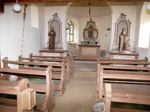 Stark sanierungsbedürftig ist die Kapelle auf dem Roßberg. Das soll sich ändern. Foto: Schwarzwälder-Bote