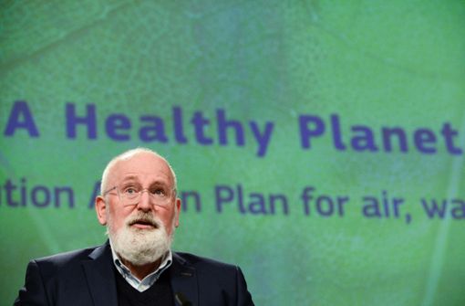 Die Umwelt soll Pirorität haben: Der für den Green Deal zuständige Vize der Kommission, Frans Timmermans: „Nichts zu tun würde um ein Vielfaches teurer.“ Foto: AFP/JOHANNA GERON