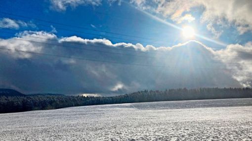 Am Ende des Monats hat es teils schon ergiebig geschneit. Die Sonne – wie auf dem Foto – kam aber eher selten durch im November. Foto: Gern
