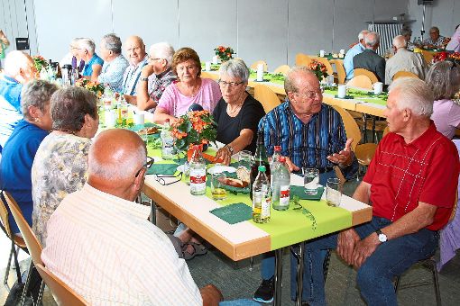 Im Heselwanger Vereinshaus kommen die ehemaligen Kollegen zusammen. Foto: Luppold Foto: Schwarzwälder-Bote
