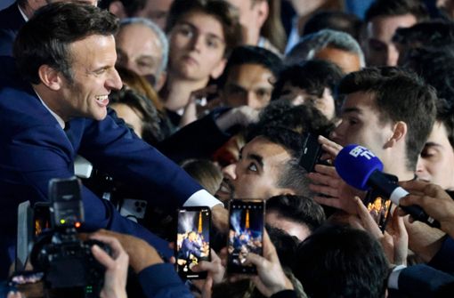 Die neue Offensivtaktik zahlte sich aus für Emmanuel Macron. Foto: AFP/LUDOVIC MARIN